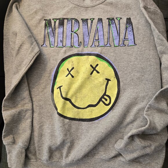 NIRVANA Sweatshirt  size small  Totally Cool!!! - Picture 1 of 5